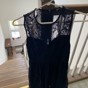 Espress Womens Black Lace Dress Sz M with Lining